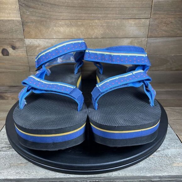 Teva Women’s Size 11 Platform Universal Black Blue Unicorn Sandals Strappy - Picture 2 of 10